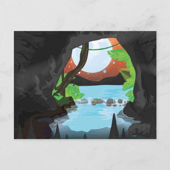 Rainforest Cave Postcard (Front)