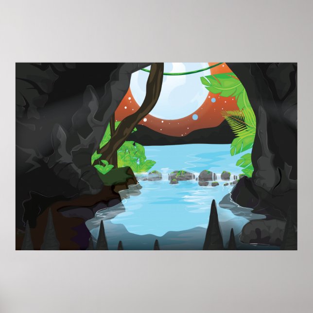 Rainforest Cave Poster (Front)