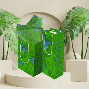 Rainforest Dreams Vine Butterfly All Occasion  Medium Gift Bag