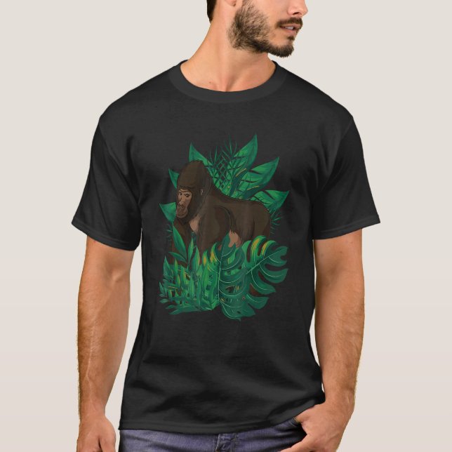 Rainforest Gorilla   Ape Monkey Animal   Gorilla T-Shirt (Front)