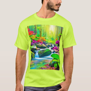 Rainforest River: Vivid Scene T-Shirt