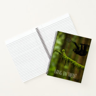 Rainforest Tennis Sloth Notebook