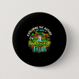 Rainforestfalls vbs-2026 exploring the nature of 6 cm round badge