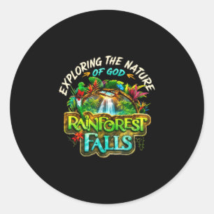 Rainforestfalls vbs-2026 exploring the nature of classic round sticker
