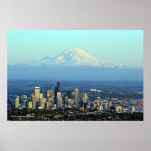 Rainier Beyond Seattle Poster