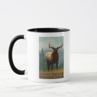 Rainier National Park, WashingtonElk Scene