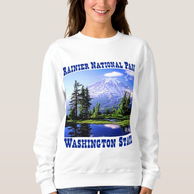 Rainier National Park Women's Sweatshirt (Front)