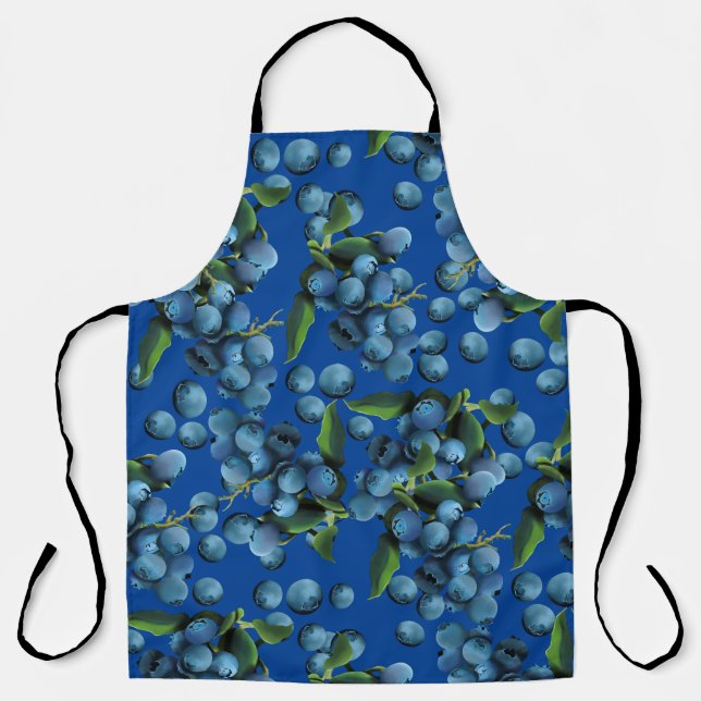 Raining Blueberries Apron (Front)