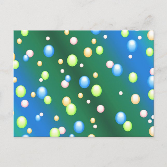 Raining Bubbles Postcard (Front)