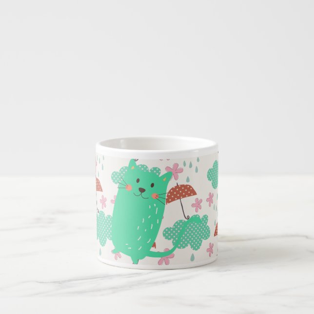 Raining Cats Espresso Cup (Front)