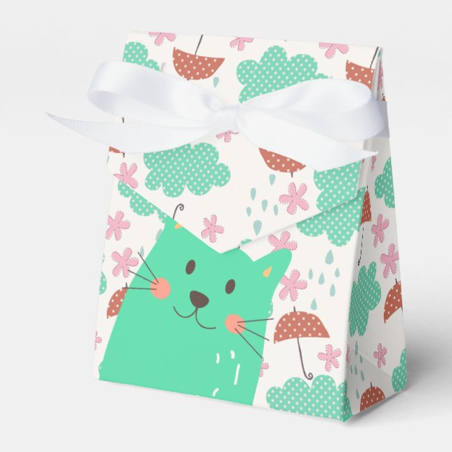 Raining Cats Favour Box (Front Side)