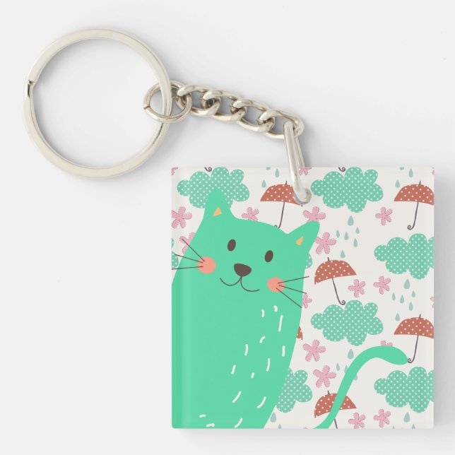 Raining Cats Key Ring (Front)