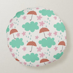 Raining Cats Round Cushion