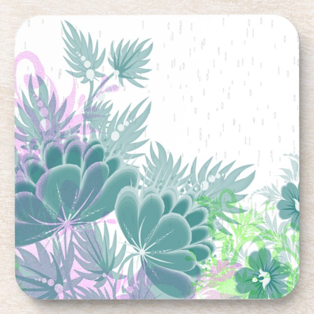 raining easter flowers coaster (Front)