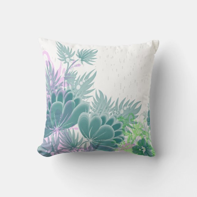 raining easter flowers cushion (Front)
