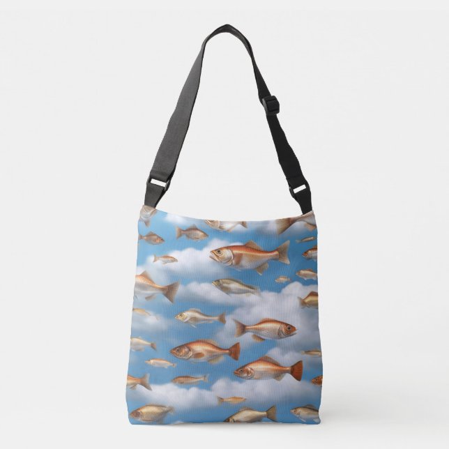 Raining Fish Crossbody Bag (Front)