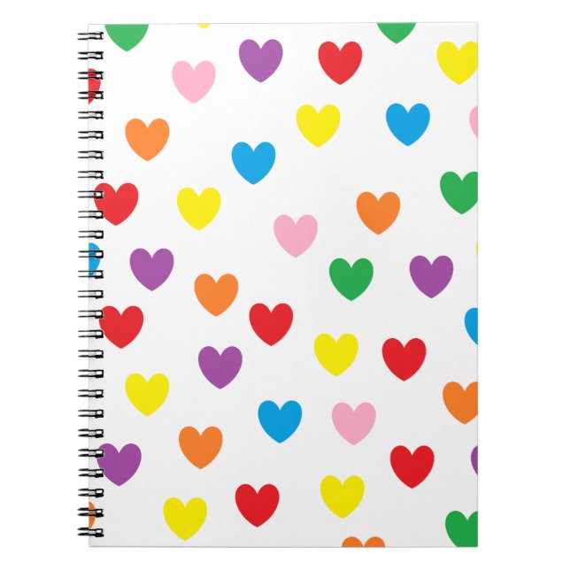 "Raining Hearts" Notebook (Front)