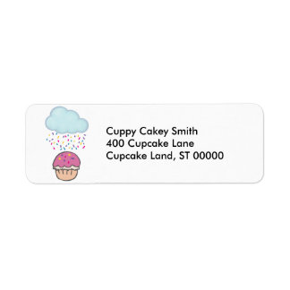 Raining Sprinkles on Cupcake