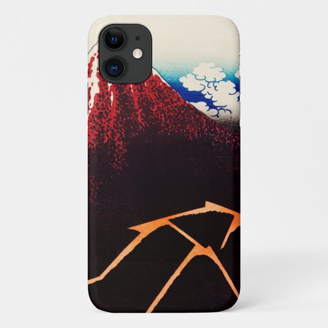 Rainstorm Beneath the Summit by Katsushika Hokusai Case-Mate iPhone Case (Back)