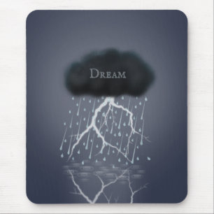 Rainstorm in Surreal Dream World Personalised Mouse Pad