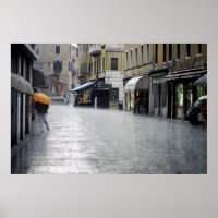 Rainstorm in Venice, Italy
