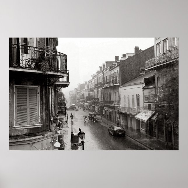 Rainswept Royal Street New Orleans Art Print (Front)