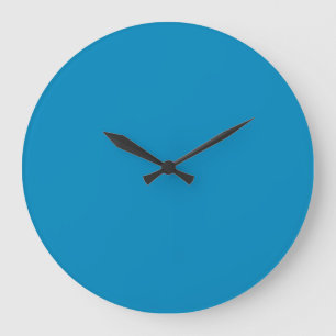 Rainwater Blue High End Solid Colour Large Clock