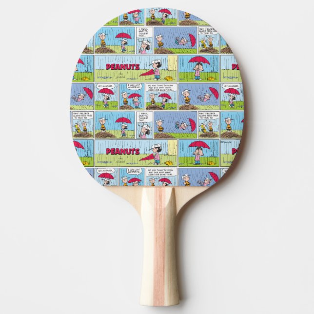 Rainy Day At The Baseball Game Ping Pong Paddle (Front)