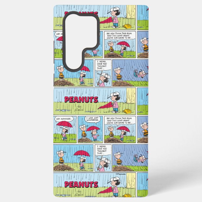 Rainy Day At The Baseball Game Samsung Galaxy S22 Ultra Case (Back)