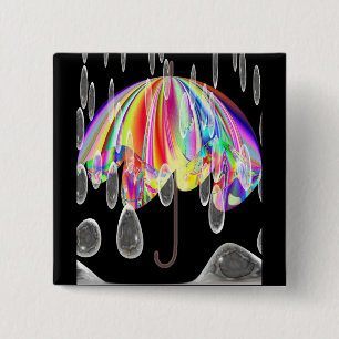 Rainy Day At The Zoo 15 Cm Square Badge