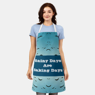 Rainy Day Baking Raindrop Photo At Home Cooking Apron