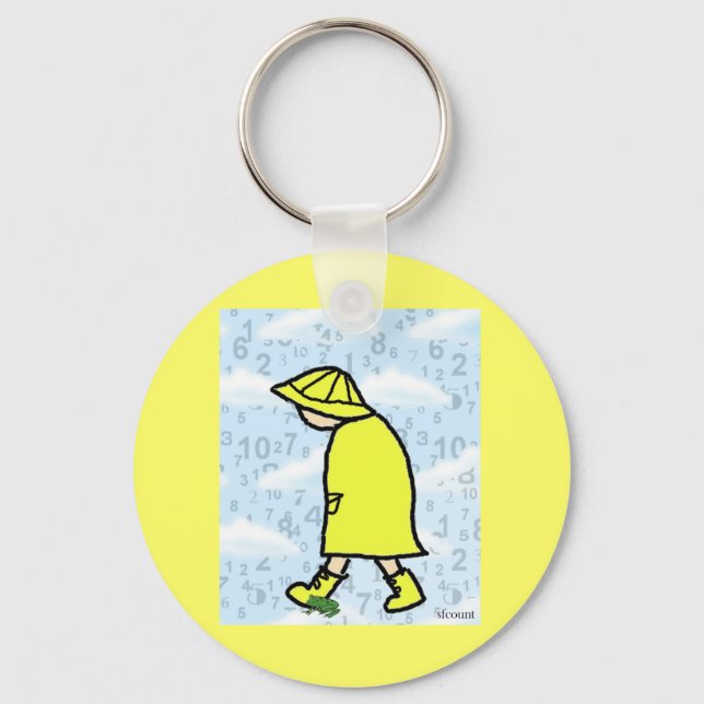 Rainy Day Boy Keychain (Front)