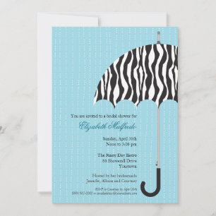 Rainy Day Bridal Shower Invitation