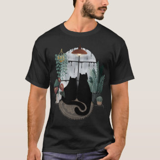 Rainy Day Cats (On White) T-Shirt