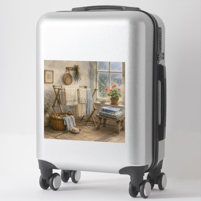 Rainy Day Cottage Laundry Room (Suitcase)