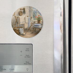 Rainy Day Cottage Laundry Room Magnet