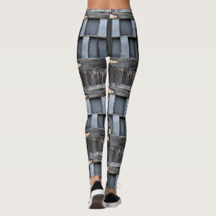 Rainy Day Country Blue Barn Leggings