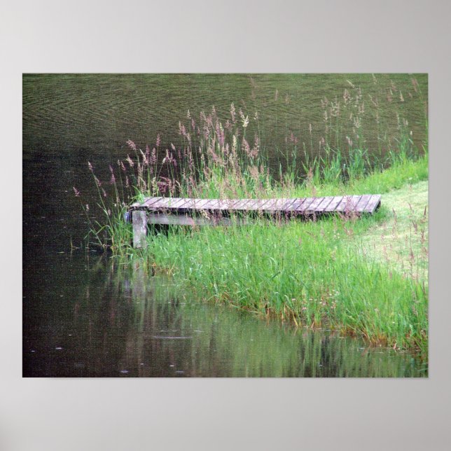 Rainy Day Dock Poster (Front)