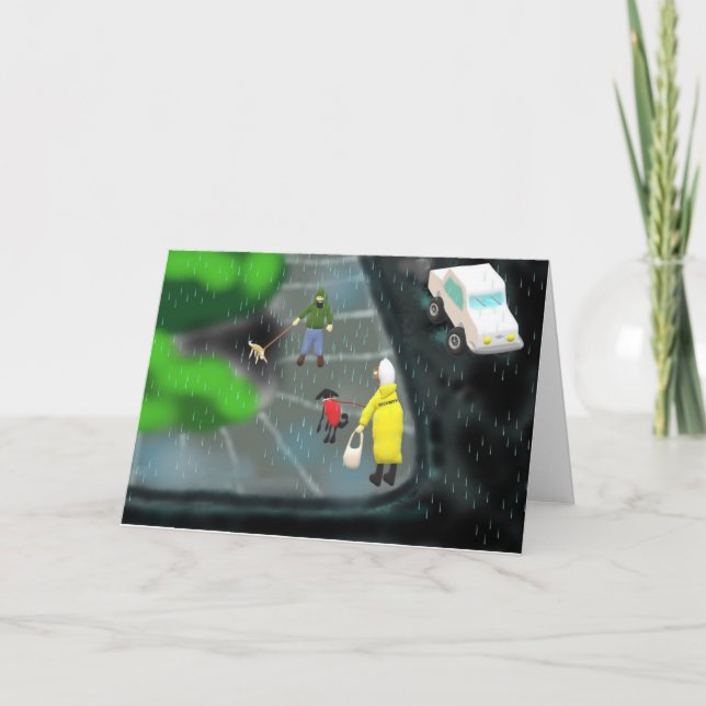 Rainy Day Holiday Card (Front)