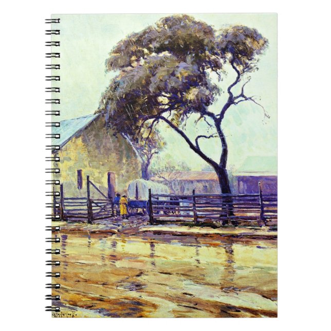 Rainy Day in Bandera by Julian Onderdonk Notebook (Front)