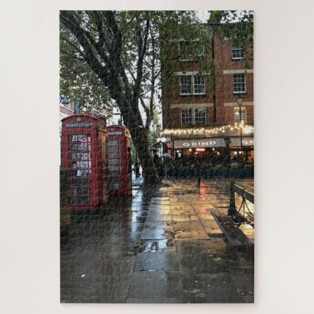 Rainy Day in Clerkenwell, London, United Kingdom Jigsaw Puzzle (Vertical)