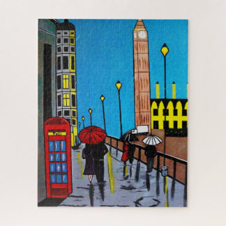 RAINY DAY IN LONDON JIGSAW PUZZLE