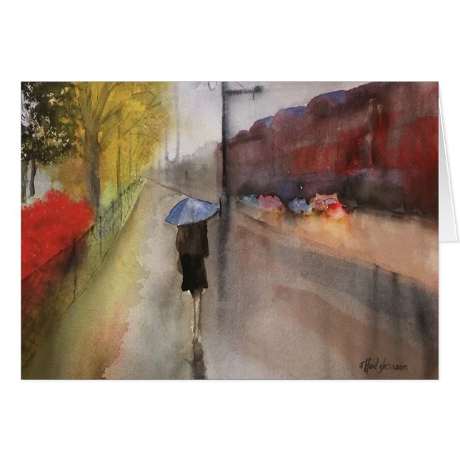 RAINY DAY IN PARIS CARD (Front Horizontal)