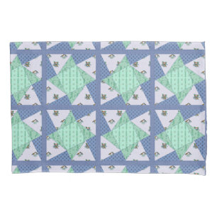 Rainy Day Lovebirds Twisted Star Coordinates Pillowcase