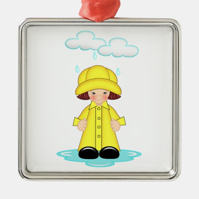 Rainy Day Metal Tree Decoration (Front)