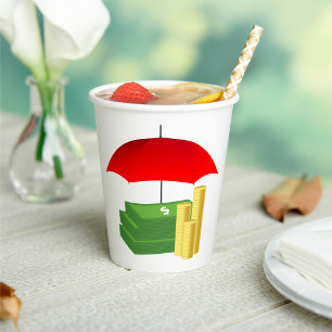 Rainy Day Money  Paper Cups