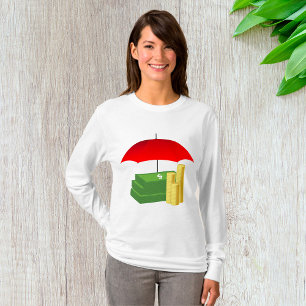 Rainy Day Money Womens Long-Sleeve T-Shirt