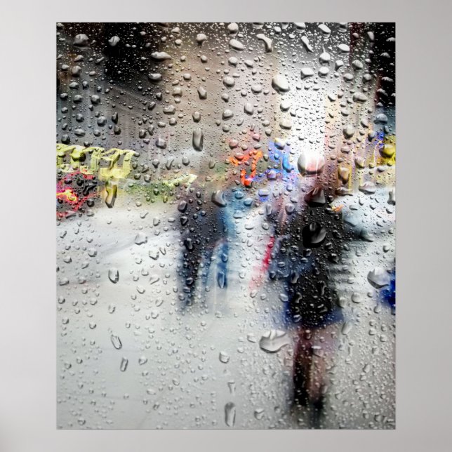 Rainy Day NYC Abstract Poster (Front)