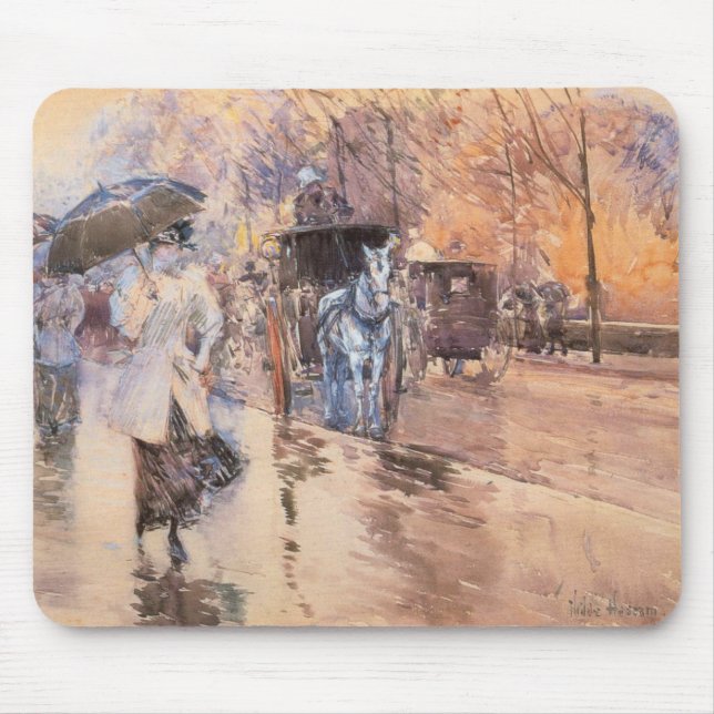 Rainy Day on Fifth Avenue (New York City) Mouse Pad (Front)