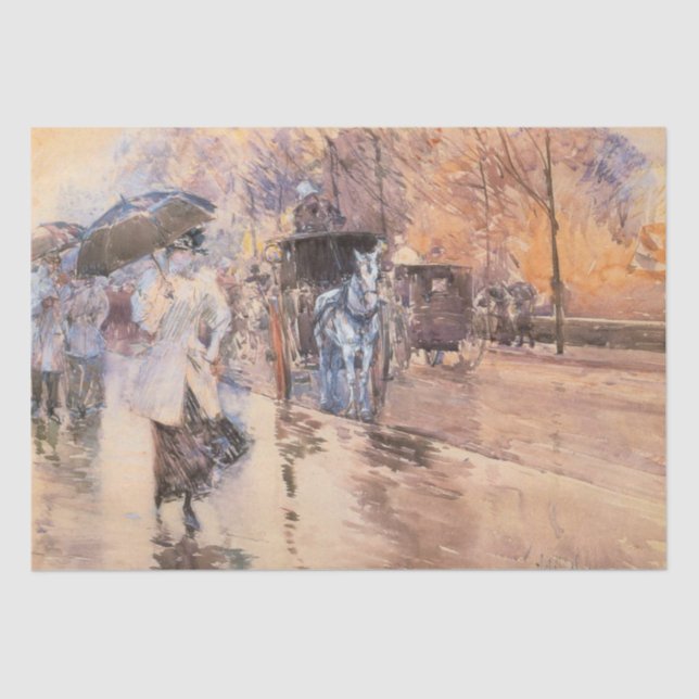 Rainy Day on Fifth Avenue (New York City) Tissue Paper (Front)